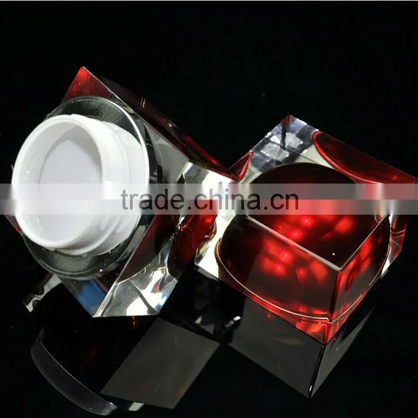 50G Heavy Square Clear Cosmetic Plastic Container