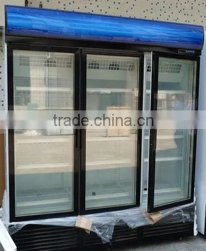 Supermarket Upright Cooler Freezer Open Chiller Multideck Refrigerator for Diary Display
