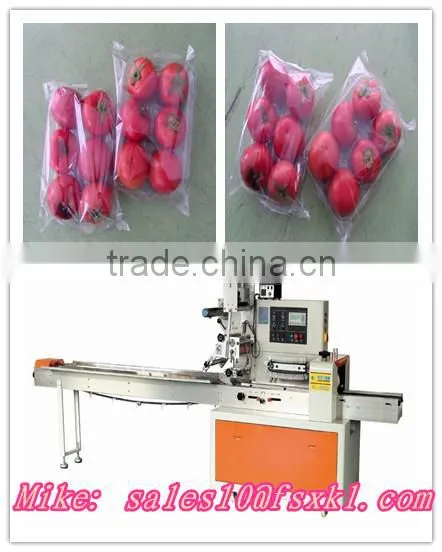 Tomatoes in Tray Flow Packaging Machine photo-3
