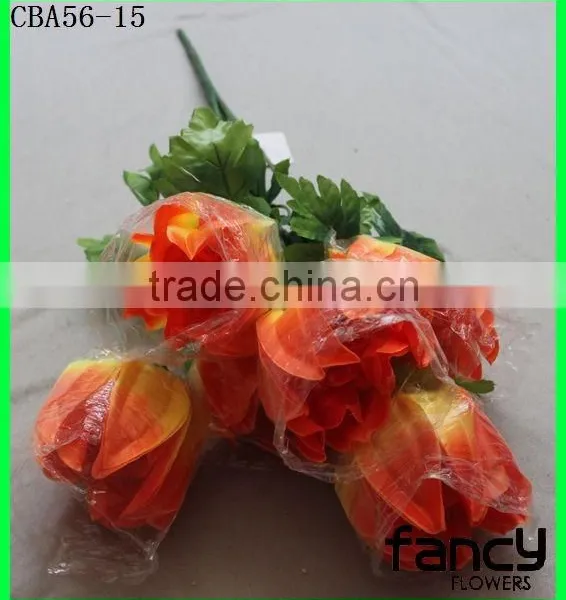 Yiwu Artificial Flower 7 Heads Making Decoration for Wedding