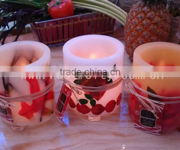 Colorful Beautiful Printing Pillar LED Candles photo-5