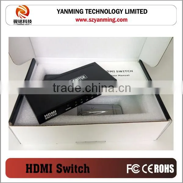 4 Port HDMI Switch 4x1 Metal Case Hdmi Switcher 4 Input, 1 Output