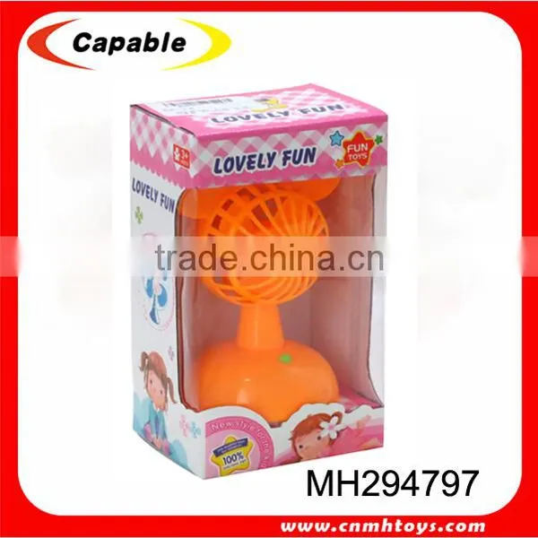 Mini Plastic Hand Fans Battery Power Toy Fan photo-3