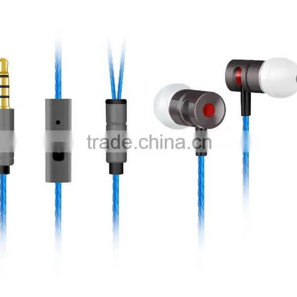Mp3 Player New Products 2016 Sport Headphone Earphone Fashion Wired Super Bass Metal Mobilephone Earphone photo-4