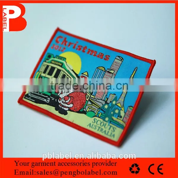 Eco-friendly Directly Factory Customized Cheap Merrowing Woven Patches for Baby photo-3