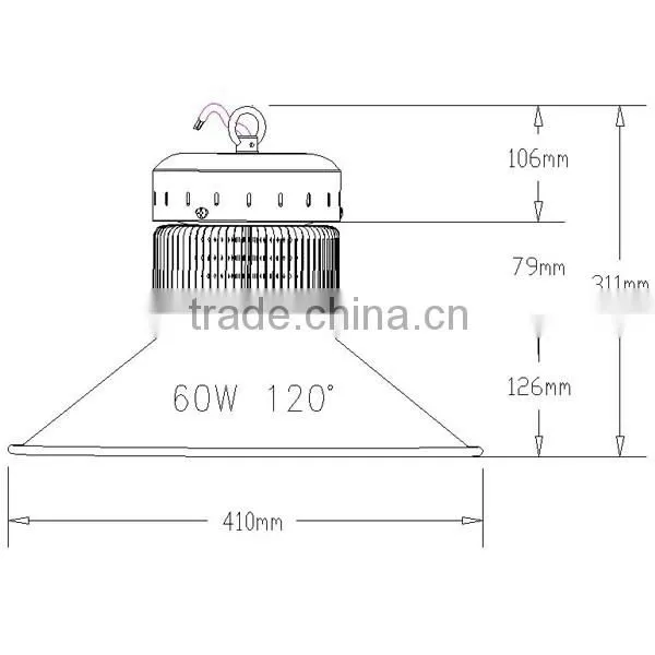 60w MWpower Supply Led High Bay Light Housing photo-6