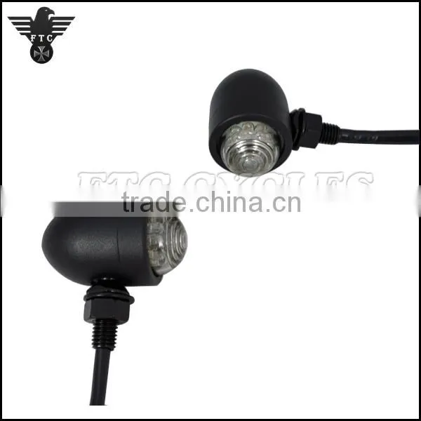 Smoke Lens Aluminum LED Winker Light Custom Motorcycle Turn Signals photo-3