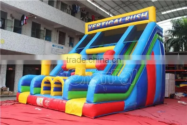 Giant Vertical Rush Inflatable Slide/Inflatable Dry Slide photo-3