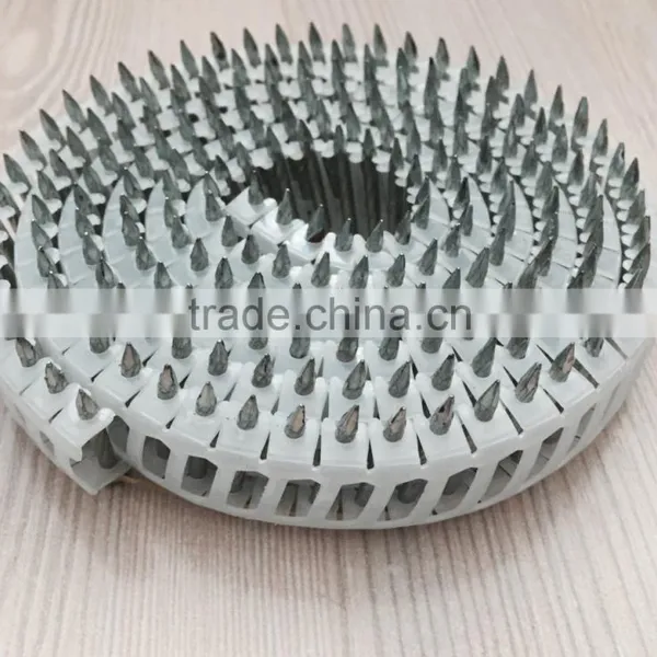 Polish/galvanized/painting 15 Degree Plastic Sheet Coil Nails photo-2