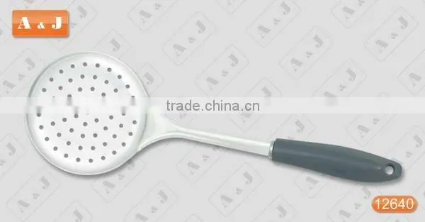 Stainless Steel Skimmer With Gray Handle