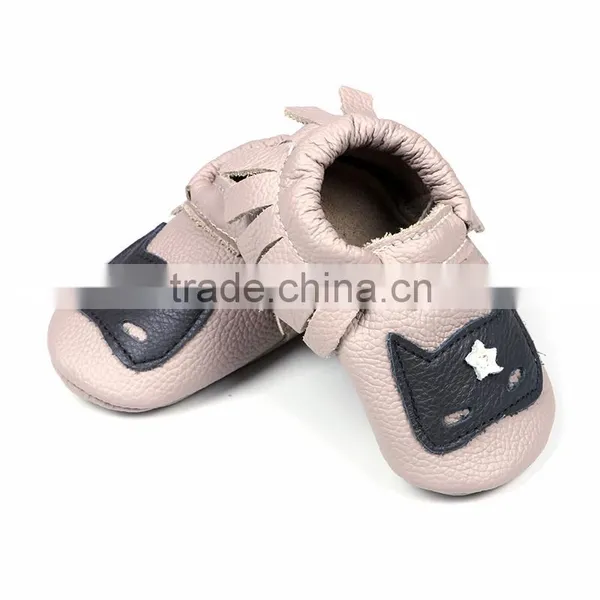 Factory Direct Wholesale Toddler Infant Leather Shoes Baby Girl Tassel Moccasin Shoes photo-2