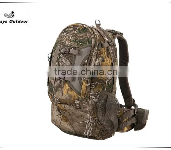 Sport Velveteen Like Fabric Hunting Camouflage Back Pack Camo Hunting Bag