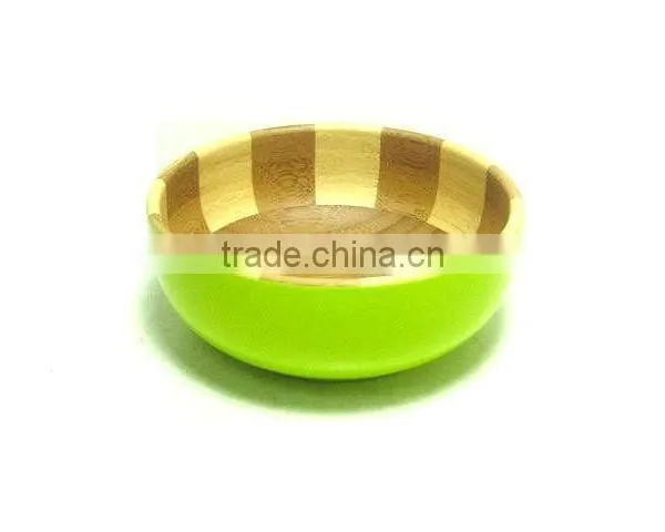 Bamboo Rice Fruit Soup Salad Bowl With Food Grade Passed and Custom Shape and Size and Color