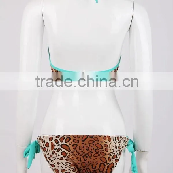 Classical Leopard Printed Push up Honey Girl Sexy Bikini Modest Swimwear photo-6