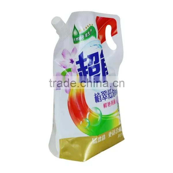 Liquid Stand up Nozzle Pouch for Laundry Detergent Packaging Bag photo-4