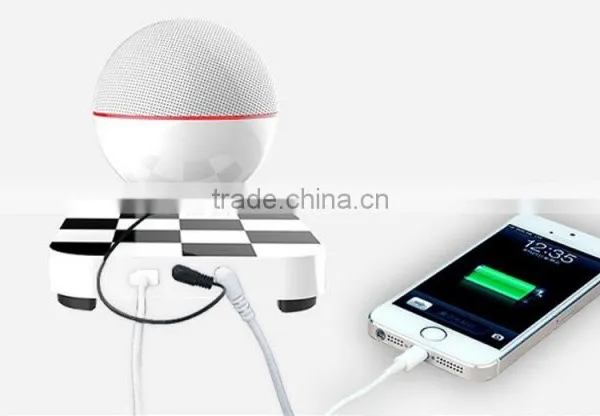 2016 High-tech Wireless Waterproof Bluetooth Maglev Rotary Speaker With Smart Charging photo-4