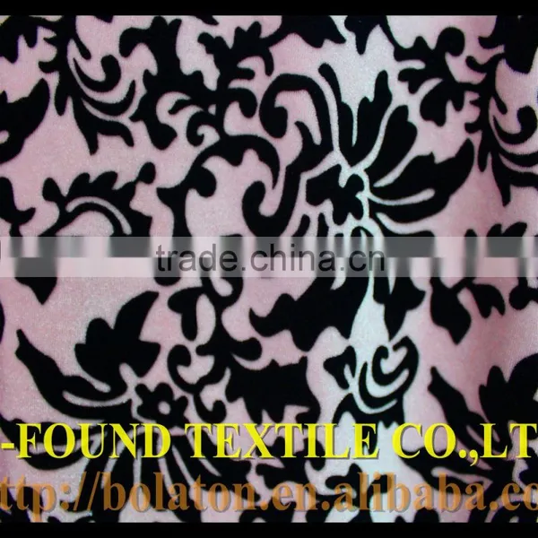WHOLESALE FOR SPANDEX VELVET WITH FLOCKING VELVET FABRIC