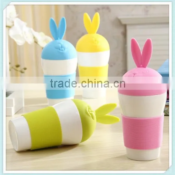 Ceramic Rabbit Mug With Cartoon Rabbit Style Cute Mug for Gift photo-2
