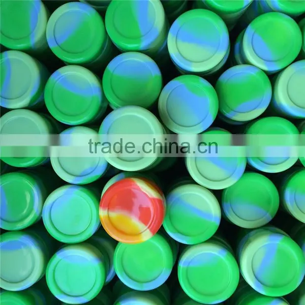 Non-Stick Stackable Silicone Concentrate Container Dabs Wax Bho,Rasta Silicone Jars Container, Silicone Container Jars Dab photo-5