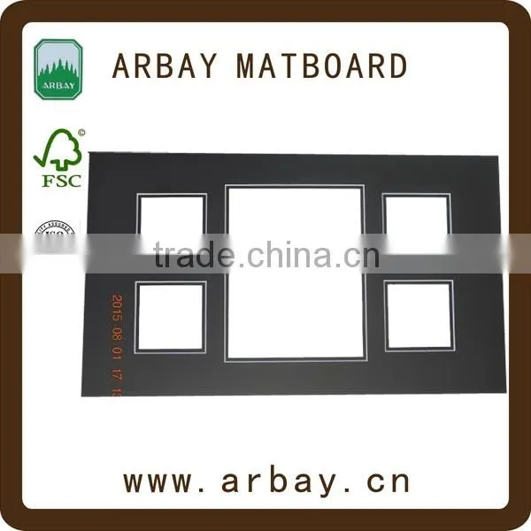 Wholesale 45 Degree Beveled Cut Die Black Mats Matt Matted for Photo Frame Deco photo-3