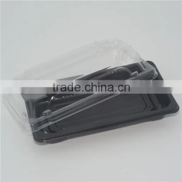 SM1-1101Black Disposable Sushi Containers,Sushi Plastic Container,Sushi Packaging