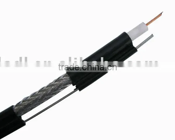 RG6 Coaxial Cable(RG6 Cable,Coaxial Cable) With and Without Messenger,used for CATV,CCTV,Main TV Distribution System