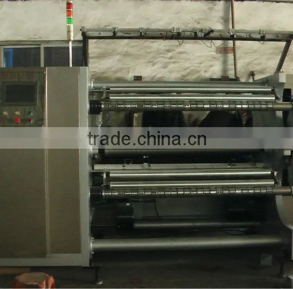 High speed automatic slitting and rewinding machine