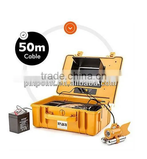 CCTV Underwater Inspection With DVR and 20m Cable Rotate at 360 Degree 7"LCD Screen 1/3 SONY EFFIO 420 TVL Camera