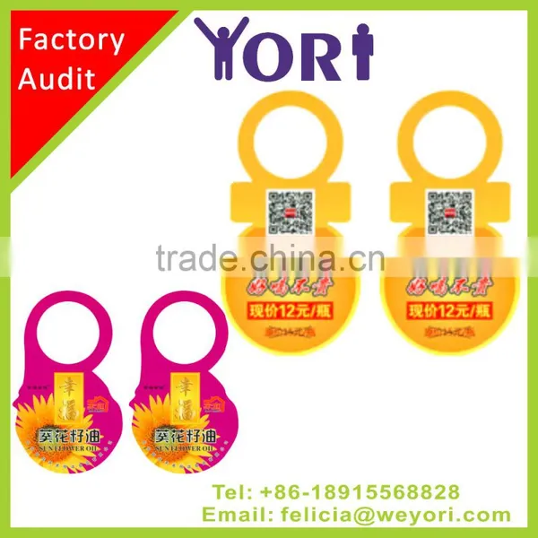 Yori High Quality Bottle Hang Tag Label