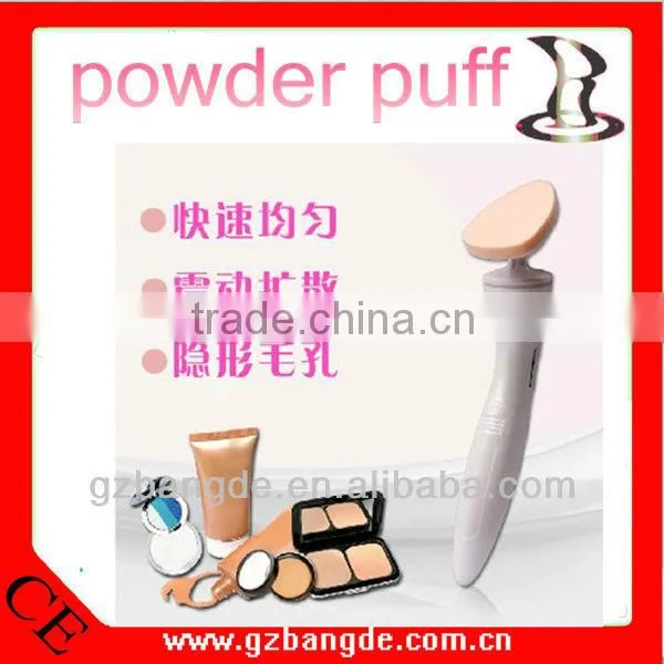 Popular refillable electronic face powder puff with handle for women beauty machine BD-F005