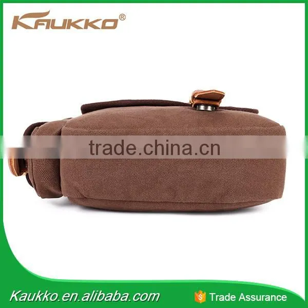 Guangzhou Factory Wholesale Men Canvas Shoulder Bag,Canvas Cross Body Bag photo-6