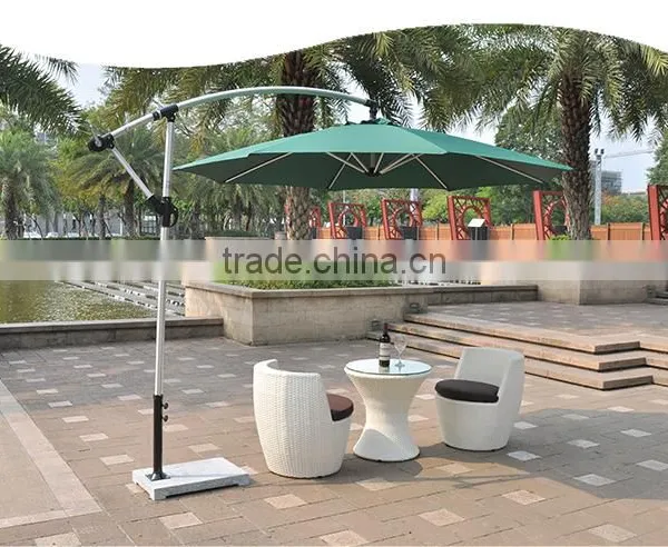 Vase Rattan Garden Sofa Furniture With Parasol Garden Umbrella photo-3
