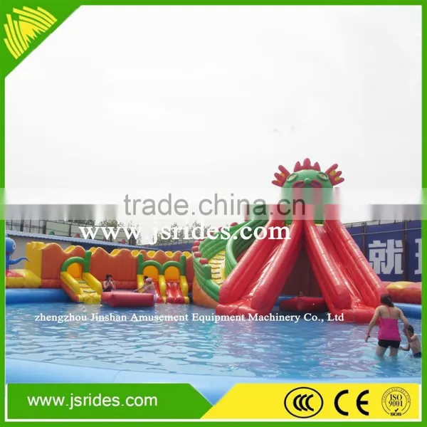 Large Water Slide Outdoor Inflatable Water Park For Adults photo-2