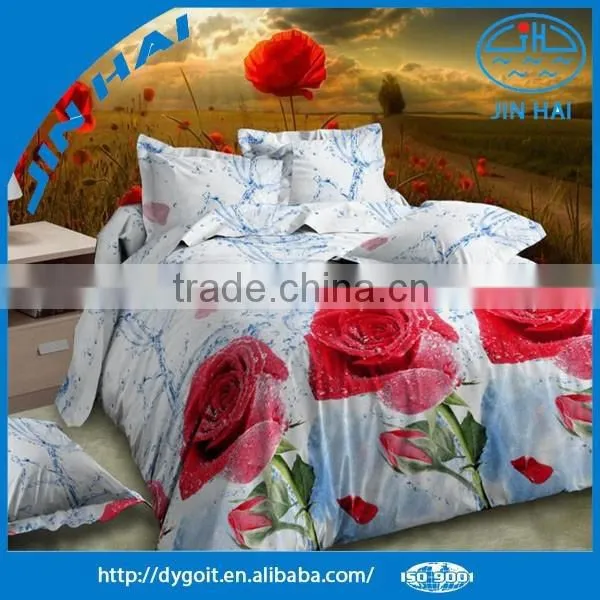 Wholesale Fast Color Easy Washing Flower Design Cotton Bedding Set photo-6
