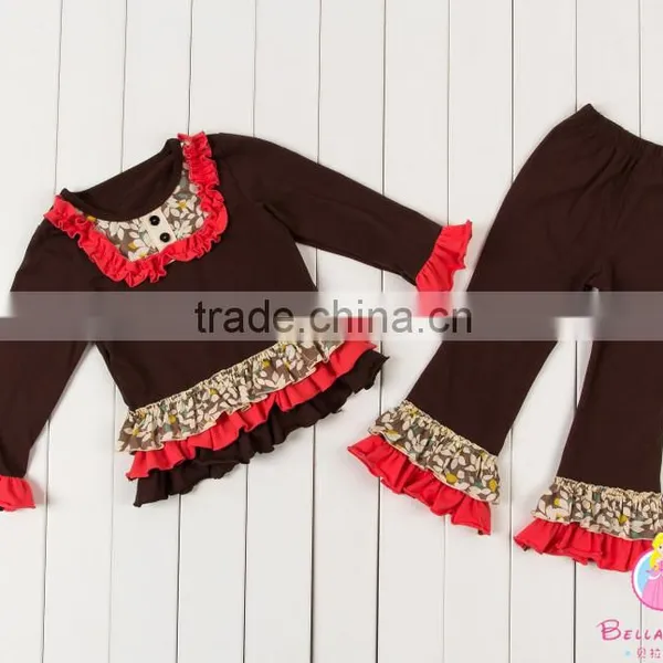 Wholesale New Fashion Fall Baby Clothing ,ruffle Outfit for Baby Girl photo-5