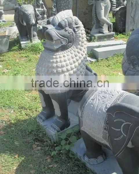 Natural Lion Sculpture Stone Statue Supplier & Manufacturer in India photo-2