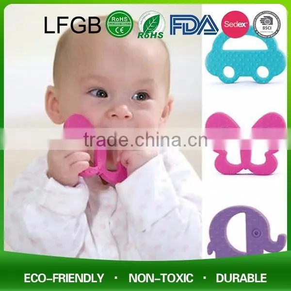 BPA Free Food Grade Silicone Baby Teether Baby's First Biscuit photo-3
