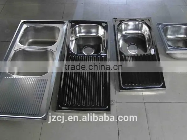 JZ-830 96x43 Export Indonesia Stainless Steel Kitchen Sink photo-3