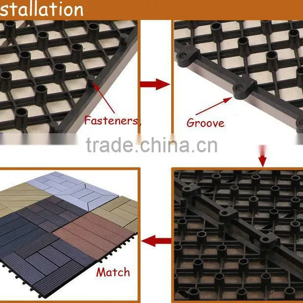 Wood Plastic Composite Non-slip Wpc Diy Flooring photo-6