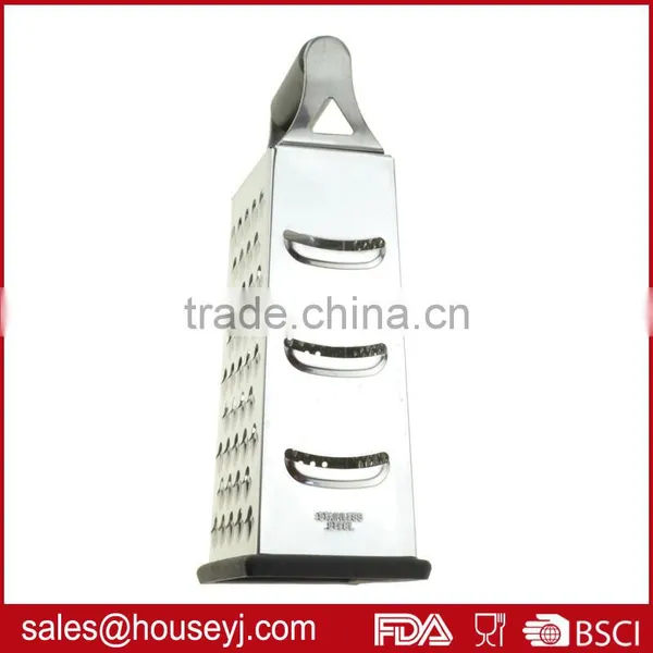 Stainless Steel 4 Side Grater Cheese Grater Vegetable Grater With Soft Grip Handle photo-3