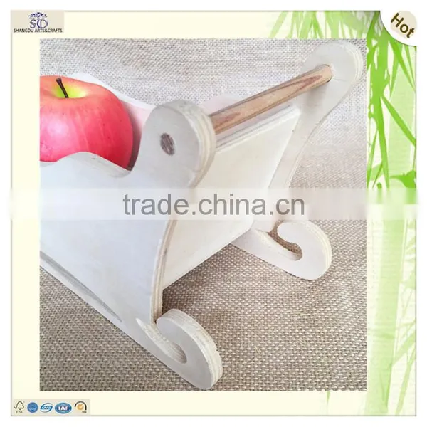 Craft Legs Holder Waving Edge Wooden Bed Tray photo-4
