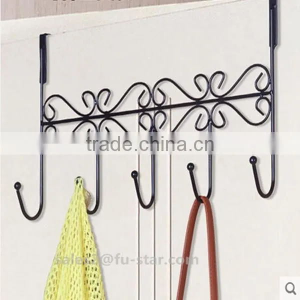 PN Decorative Over the Door 5 Hook Rack Organizer / Hanger Clothes at Office/Home Clothes Hooks