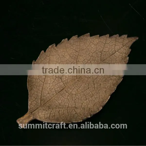 Artificial Oak Maple Leaf Shaped Resin Dry Fruit Tray photo-2