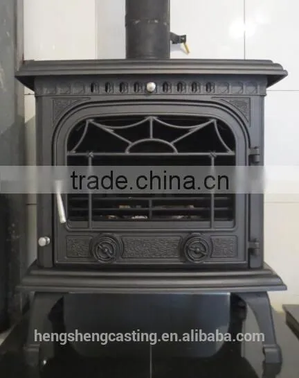 2015 Hot Sell Antique Indoor Wood Burning Cast Iron Stove photo-5