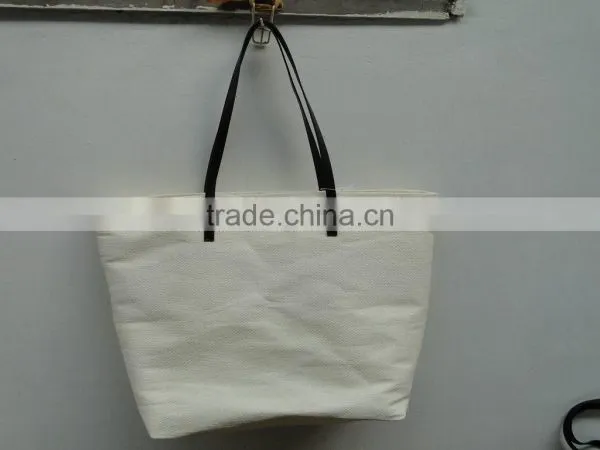 Simple Style Canvas Tote Shopping Bag photo-2