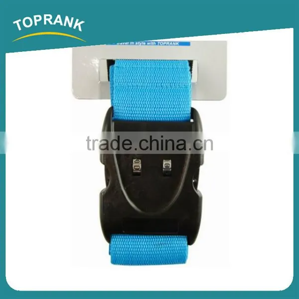 Toprank Custom Design Logo Polyester 2 Digit Tsa Lock Luggage Belt Strap Adjustable Travel Luggage Belt With Lock photo-2