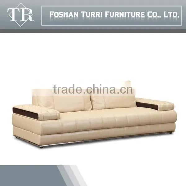 Luxury Home Furniture Brighted Colored Italian Leather Sofa Set photo-3