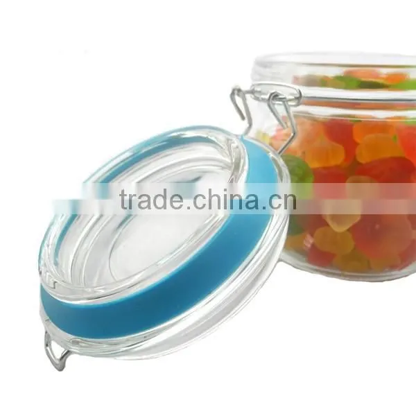 Glass Airtight Tea Tins With Clamp Lid CK13 photo-2