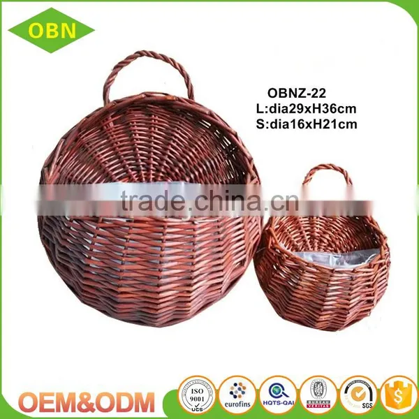 Handmade Hanging Garden Flower Basket With Plastic Liner photo-6
