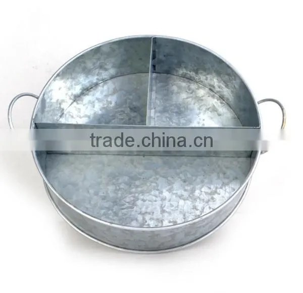 Chinese Factory Many Different Size Metal Food Tray, Round Cheap Metal Tray photo-2